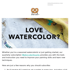 Get $10 off WatercolorSnacks! 🥳