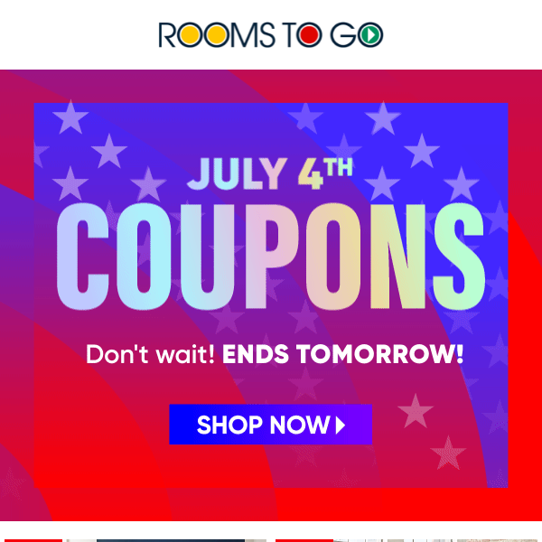 July 4th Coupons are almost over!