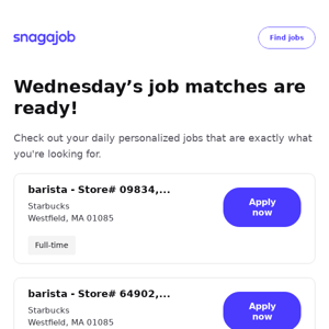 Personalized job matches for March 27, 2024