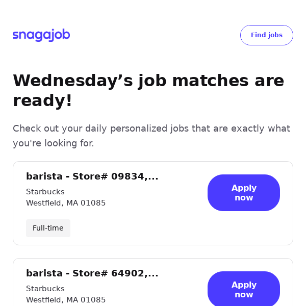 Personalized job matches for March 27, 2024