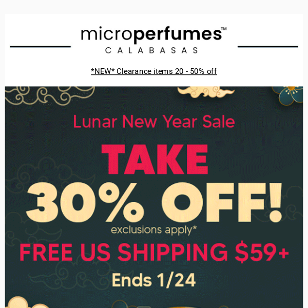 ⭕ 30% Off ⭕ Lunar New Year Sale