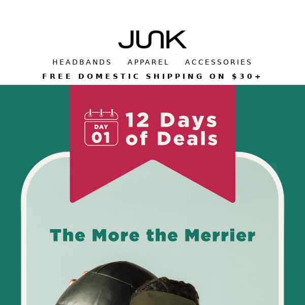 DAY 1 of 12 Days of Deals for JUNK