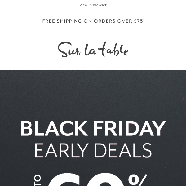 Black Friday Early Deals too good to miss.