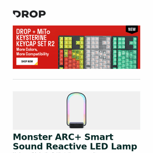 Monster ARC+ Smart Sound Reactive LED Lamp, Atoms to Astronauts Hardcover Notebooks, Work Louder Floppy Chameleon Desk Mat and more...