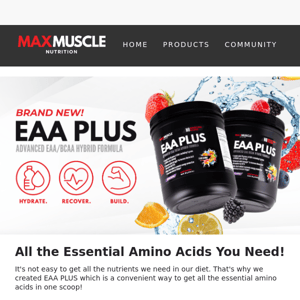 Introducing EAA Plus - Repair & Build Muscle