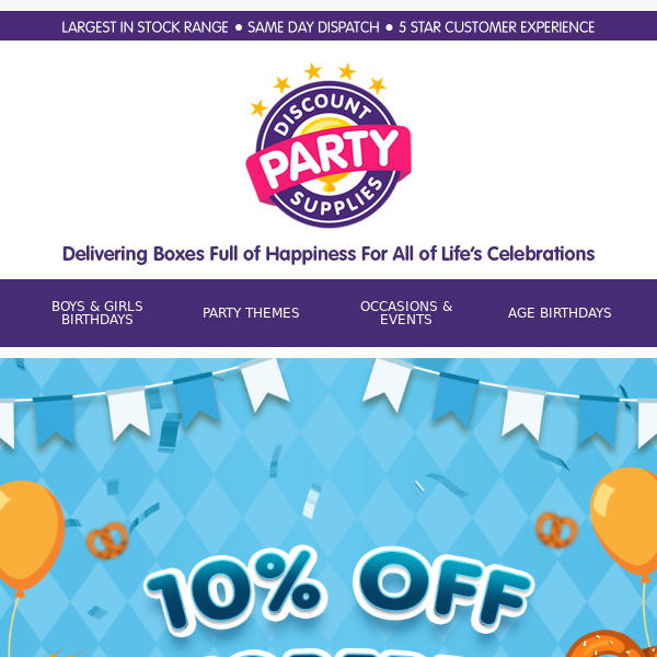 50% Off Discount Party Supplies COUPON CODE: (8 ACTIVE) Sep 2023