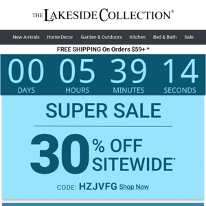 This Offer Is Going, Going, GONE! Only A Few Hours Left To Shop 30% Off