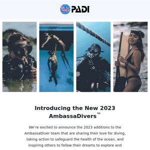 Introducing the New 2023 PADI AmbassaDivers!