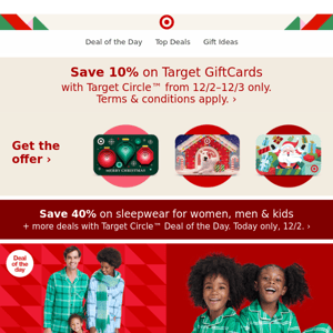 Save 10% on Target GiftCards with Target Circle.