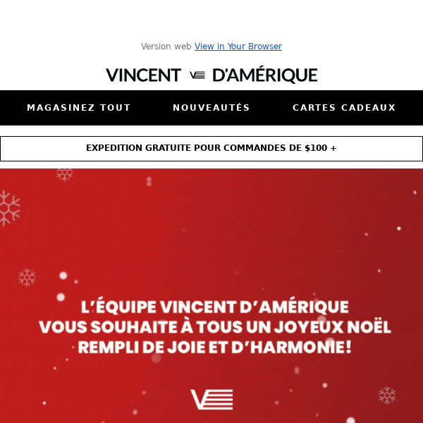 Joyeux Noël de la part de l’équipe VA🎄