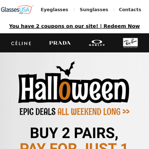 🕸️ SCARY HALLOWEEN SAVINGS 🕸️ BOGO Free & more inside...