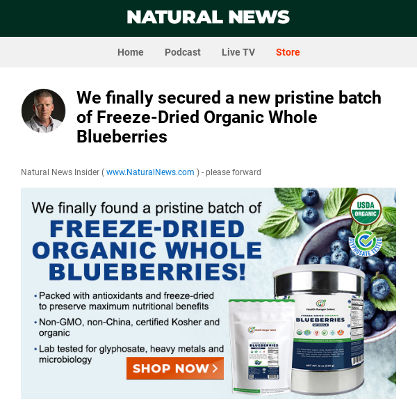 We finally secured a new pristine batch of Freeze-Dried Organic Whole Blueberries