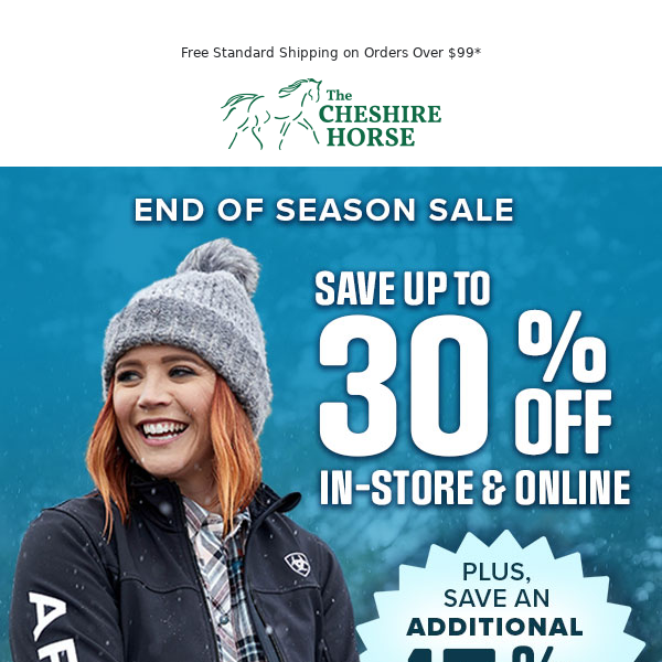 Final Chance to Saddle up for Savings at Cheshire Horse