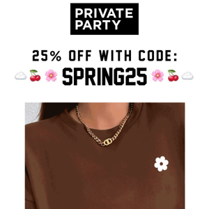 25% OFF 🌸 INCLUDING NEW HOODIES