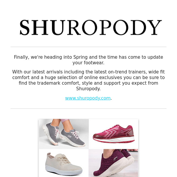Spring refresh - update your footwear with Shuropody - Shuropody