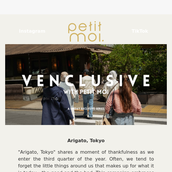 Venclusive with PM: Arigato, Tokyo