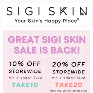 Run, don't walk! 🏃 Our  BIGGEST sale of the year, GSSS is BACK! 🚨