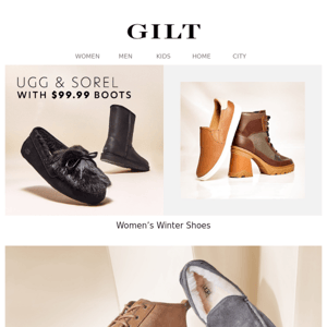 UGG to SOREL: $99.99 Boots & More