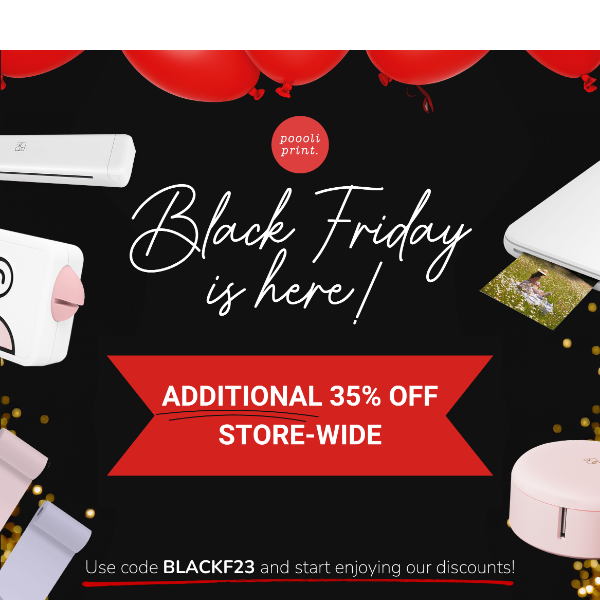 Black Friday: Additional 35% OFF Store-Wide💥