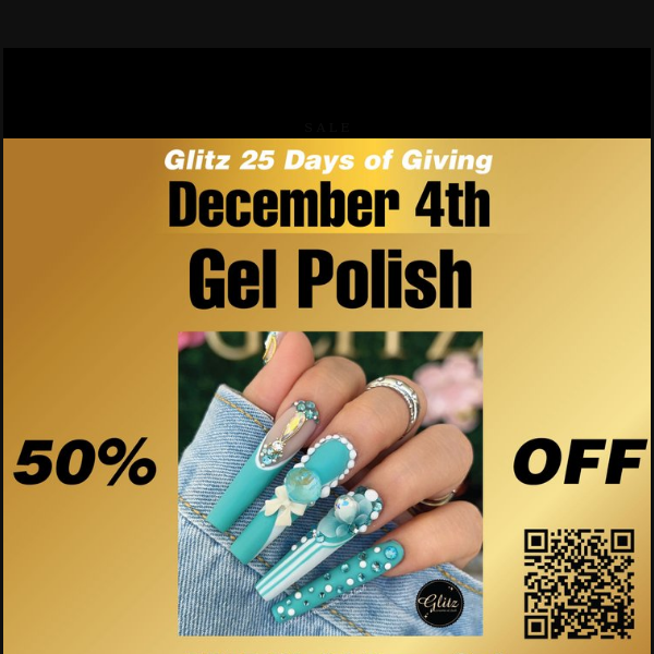 50% OFF Gel Polish! Today ONLY!