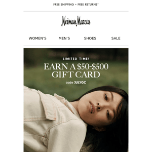 It's not too late to claim your $50+ gift card