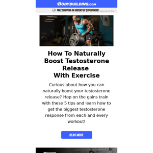 🏋️ How To Naturally Boost Testosterone Release With Exercise