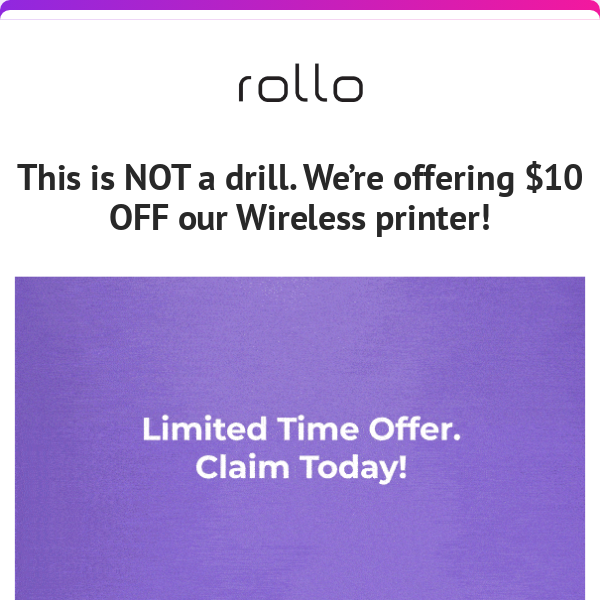 OUR WIRELESS PRINTER IS ON SALE