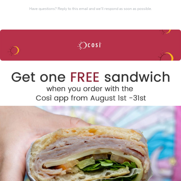 FREE Sandwich Alert 🚨