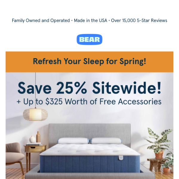 🌷 Better Sleep Starts Here - Save 25% Today