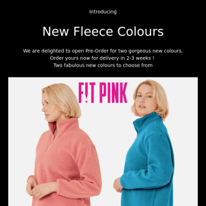 Pre-Order NEW Fleeces