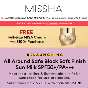 Our Favorite Soft Finish SUN MILK is Back!