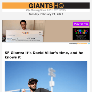 SF Giants: It’s David Villar’s time, and he knows it