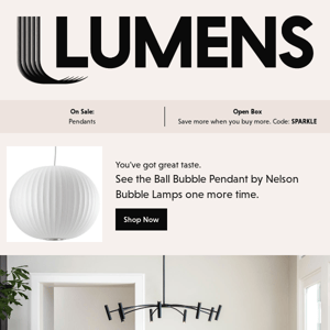 Final day to shop: Labor Day Sale on modern lighting, fans and furniture.