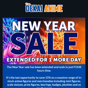 SALE EXTENDED - 4 HOURS LEFT