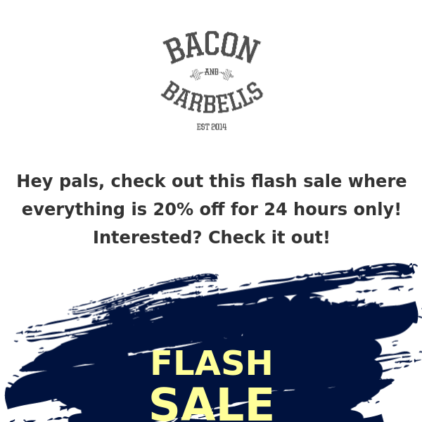 20% OFF Flash Sale Now Live! 🔥