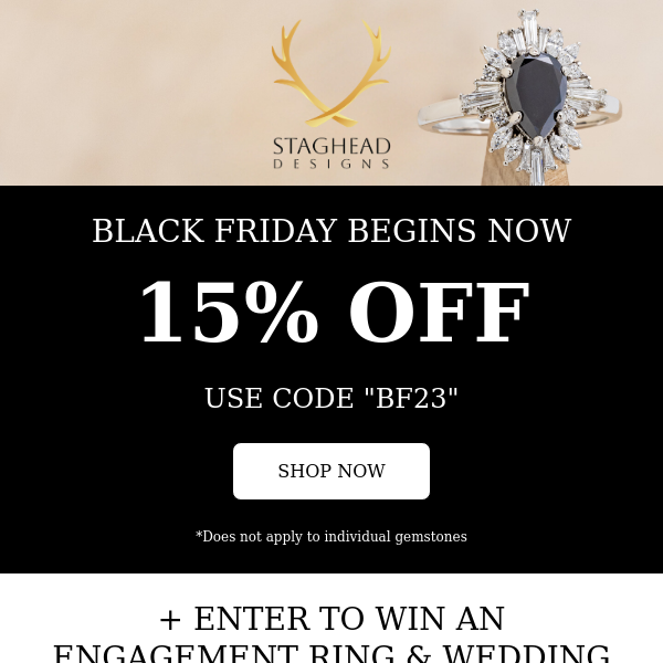 Black Friday is for TVs and ENGAGEMENT RINGS!