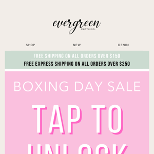 🎁🚨 UNLOCK BOXING DAY! 🎁🚨