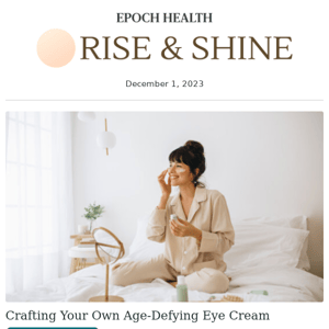 Crafting Your Own Age-Defying Eye Cream