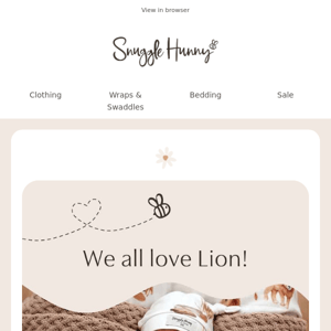 Celebrate the Bestselling Lion Collection at Snuggle Hunny 🦁