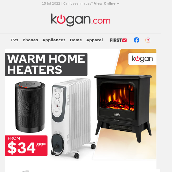 Feeling the Chill? 🥶 Warm Up with Heaters from $34.99*