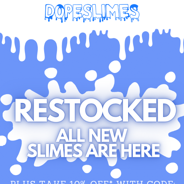 🔥RESTOCKED💦8 NEW SLIMES🌞+ 10% OFF🌎