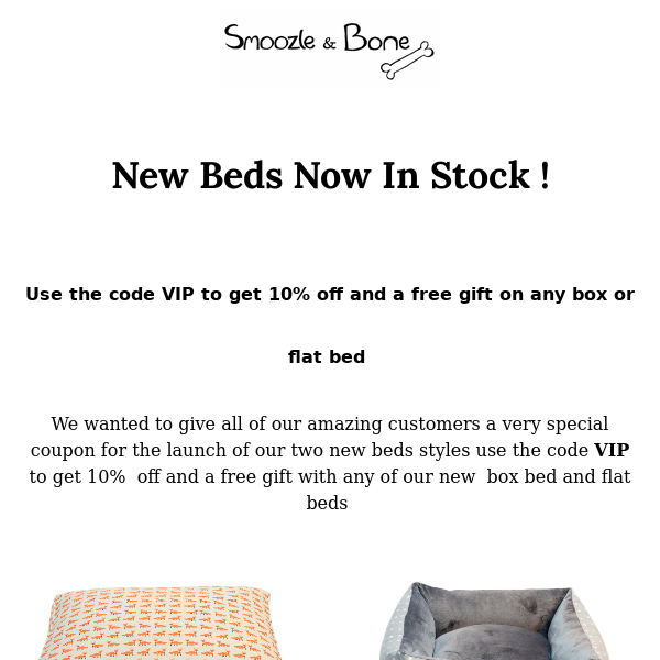 New Beds Now In Stock 🐾