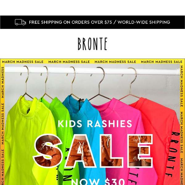 Kids Rashies on Sale for $30 😀