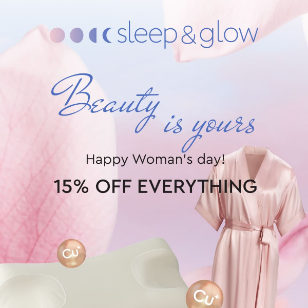 Woman's day sale has started! 15% off everything!