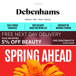 FREE Next Day delivery + Discover up to 60% off Debenhams