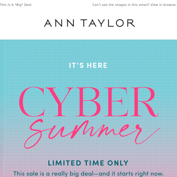 Cyber Summer Starts NOW