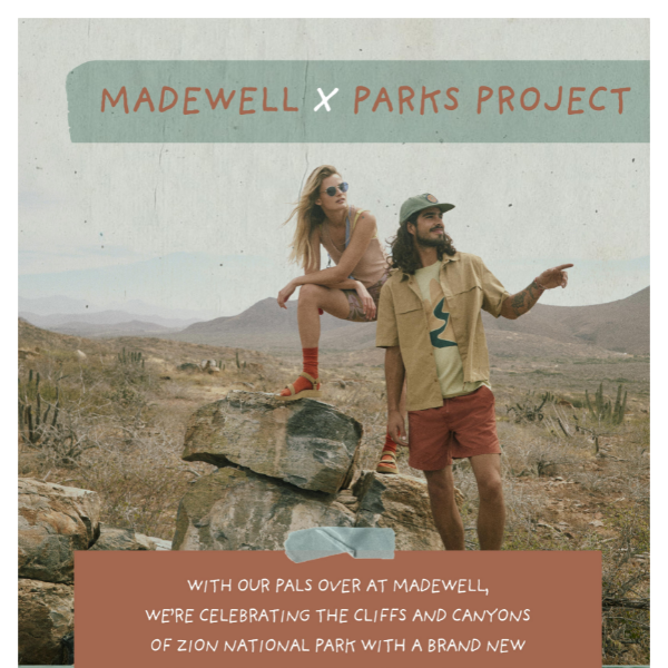 It's here: Madewell x Parks Project