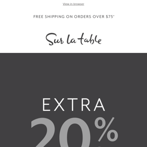 🏃‍♀️ Hurry—extra 20% off Clearance ends soon.