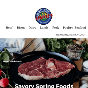 Savory Spring Sale : Chuck Roast, Filet Mignon, Pork Chops, Drumsticks, and More