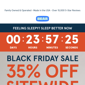 🦃 Treat Yourself to Better Sleep and Super Savings - 35% OFF